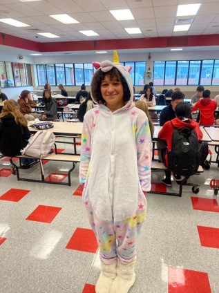 Fitch students participate for PJ Day (credit: Yearbook Club)