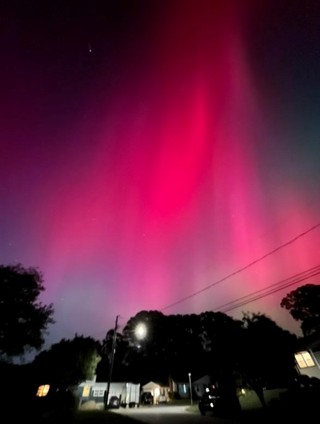 Northern Lights from Groton, closer to Avery Point.